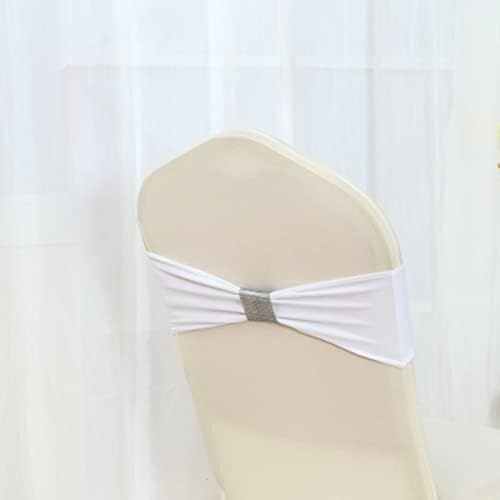 Lot De 10 Rubans De Chaise En Satin Avec Nœud Papillon Pour