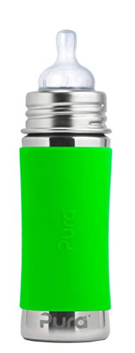 Pura Kiki 11 oz / 325 ml Stainless Steel Anti-Colic Infant Bottle