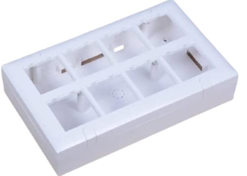 Eco-Friendly High Durability Plastic Modular Surface Gang Box Module 16 (White)-picture-10