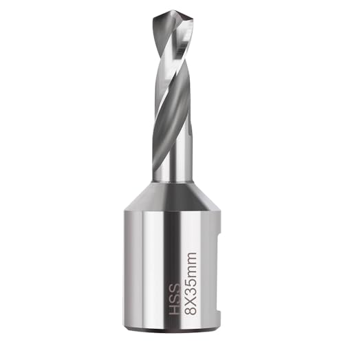 BALUGAEA HSS Kernbohrer 8 mm Schneiddurchmesser, 19 mm Weldonschaft, 35 mm Schnitttiefe,Kernbohrer für Magnetbohrmaschinen