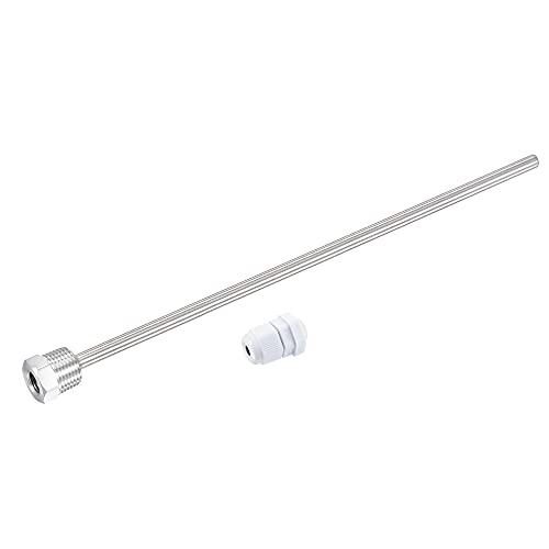uxcell 8mm dia g12 thermowell weldless stainless steel 304 300mm length for beer fermenter
