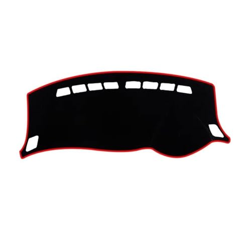 Tapis de tableau de bord pour Nissan Sentra Sylphy 2013-2019 RHD noir bord rouge