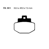Bremsbelag hinten EBC SFA321 Bremsbelag hinten EBC SFA321 kompatibel mit Piaggio Hexagon 125 GTX 11 Zoll Bj. 2000-2002