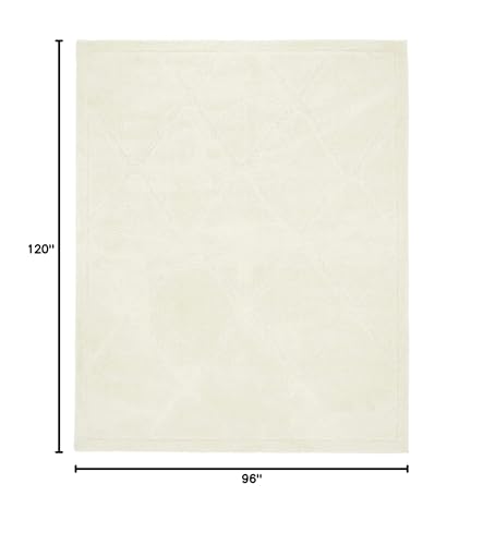 Tapete Rugs.com Lattice Shag 8'x10' Marfil miniatura 2
