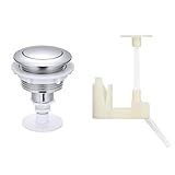 Compatibilité et conseils : conçu pour de nombreux réservoirs de toilettes standard comme pour une chasse d'eau unique pour le remplacement; vérifiez votre ouverture à bouton-poussoir et le style de montage du réservoir avant de commander pour vous assurer qu'il est correct.