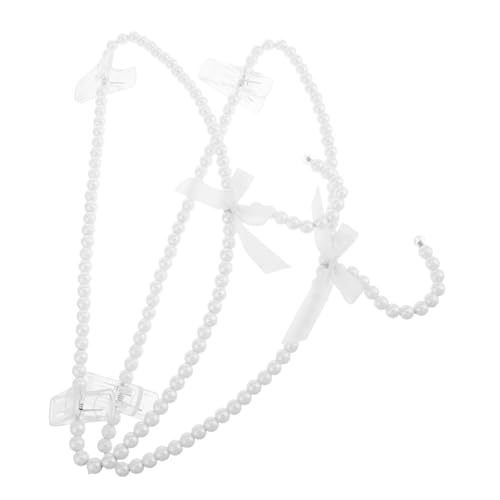 Levemolo Wedding Hanger Bride 2pcs Fabric Hangers for Gowns Skirts Coats and Bags Non-Slip and Space-Saving Design