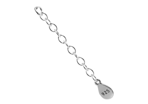 My-Bead cadena de extensión 4cm plata de ley 925 para pulseras y collares bisuteria de alta DIY