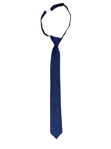 Otis & Oliver Boys Solid Color Tie Pre-Tied Kids Necktie Age 1-12 Adjustable Woven Cotton Church Wedding School Graduation