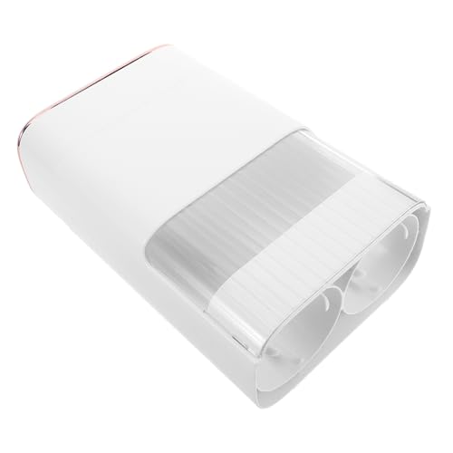 Wall Mount Bathroom Cup Dispenser Automatic Holder for Disposable Cups Space Efficient Design for Home Office Gym Hospital Sleek White Finish Versatile Storage