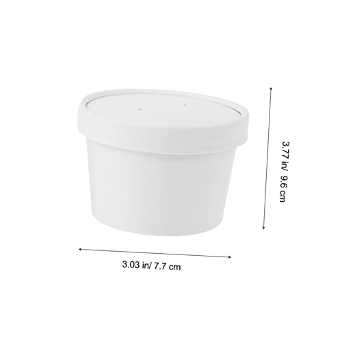 Récipients jetables kraft de qualité supérieure pour soupes et glaces - 7