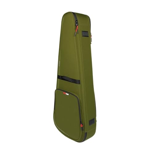 Image of Gator Cases ICON Series Premium Weather Resistant Gig Bag for Acoustic Guitars with TSA Luggage Lock-Friendly Zipper Pulls; Green(G-ICONDREAD-GRN)
