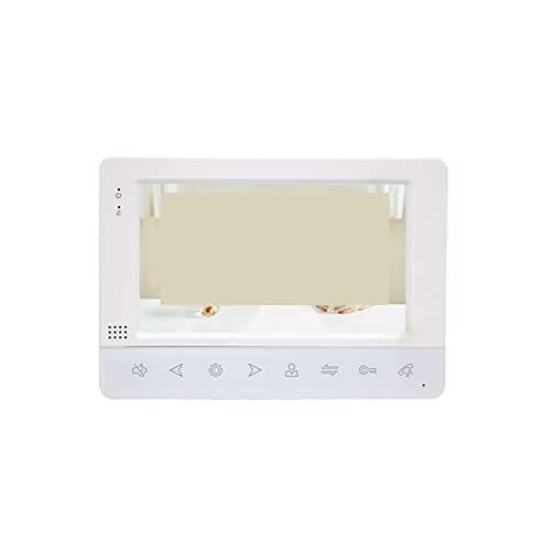 ZXZZAS Timbre Inalámbrico, Video intercomunicador 1200TVL cámara de Timbre de vídeo for apartamento Soporte de Monitor de 7 Pulgadas desbloquear detección de Movimiento(J-B4-M752W)