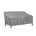 OutdoorLines Outdoor Waterproof Patio 3-Seater Couch Cover - UV Resistant Patio Sofa Furniture Covers Weatherproof Heavy Duty Glider Covers for Outdoor Furniture, 88Wx32.5Dx33H Inches, Gray