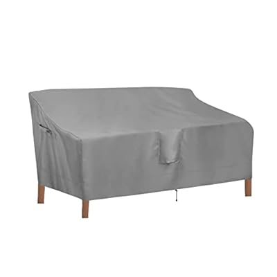 OutdoorLines Outdoor Waterproof Patio 3-Seater Couch Cover - UV Resistant Patio Sofa Furniture Covers Weatherproof Heavy Duty Glider Covers for Outdoor Furniture, 88Wx32.5Dx33H Inches, Gray