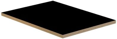 In-Line Flat Top Filler Size: 0.25" H x 15" W x 21" D, Color: Black
