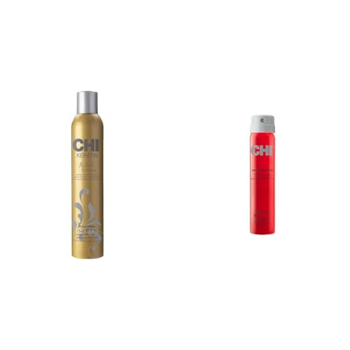 CHI Keratin Flex Finish Hair Spray 10 oz e Infra Dual 2.6 oz miniatura 1