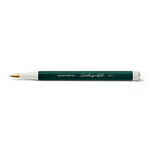 Image of LEUCHTTURM1917 Gel Pen Drehgriffel No.1 Forest Green | Document Proof Black Ink, Drehgriffel No. 1, Smooth Writing, Office Pen, Journaling, Planner Pen