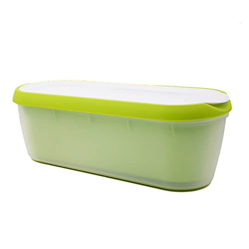 Felenny Tinas de Almacenamiento de Helados Contenedores de Almacenamiento de Helados Congelador Rectangular Reutilizable Caja de Doble Capa para Helado Hecho en Casa Almacenamiento de Cover
