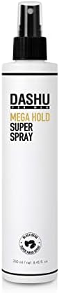 DASHU Premium Mega Hold Super Spray 8.45fl oz – Extra Strong Hold, Dryness Prevention, All-Natural Ingredients