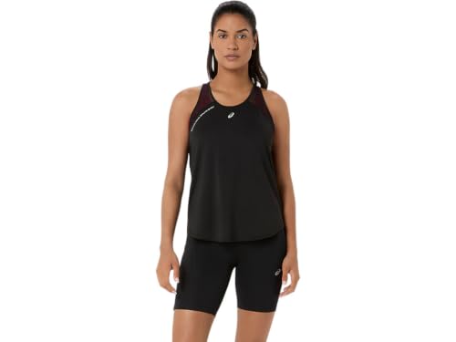 ASICS Women's Road Tank Running Apparel, S, Performance Black