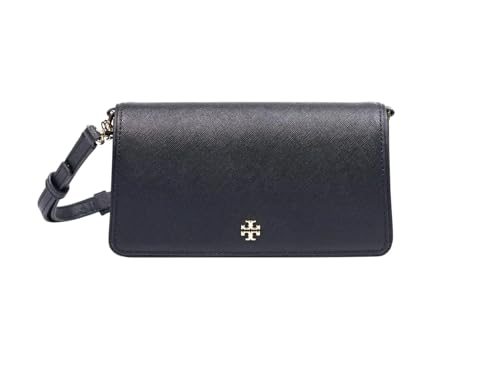 Tory Burch Emerson Mini Crossbody Clutch Detachable Strap Clutch (Black)