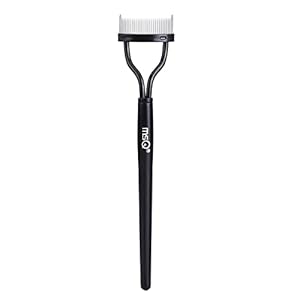 Eyelash Comb MSQ Eyelash Separator Mascara Applicator Eyelash Definer With Comb Cover Arc Designed Cosmetic Brushes Tool Black (1PCS)