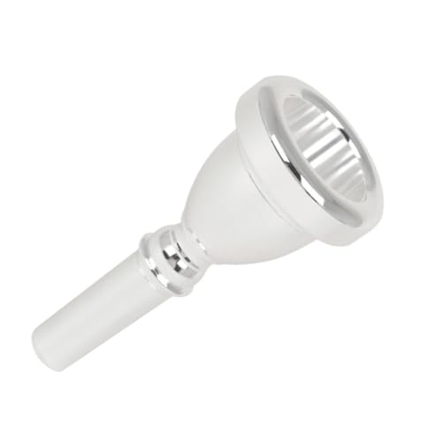Embouchure de tuba plaquée argent 14mm en laiton massif poli sans bavure pour musiciens
