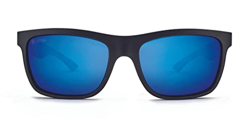 Kaenon Clarke Unisex Polarized Sunglasses (Matte Black, Ultra Pacific Blue Mirror)