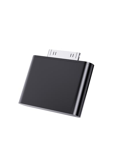 30 Pin Audio Adapter for iPod Classic/Nano/Touch/Mini/Video, Dock Connector Converter for Music Playback, Plug & Play Design