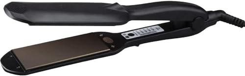 Plancha para el cabello con control de temperatura, para secado y fijación, doble propósito, marca PATINS miniatura 1