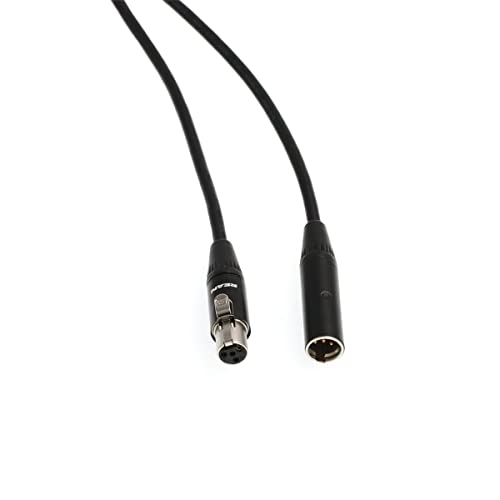 Hangton Headset Microphone Audio Adapter Extension Cable For Shure Sm-93 Wbh Wl Body-Pack Transmitter Mini Xlr 4 Pin Ta4F Male To Female 30Cm #TOP4