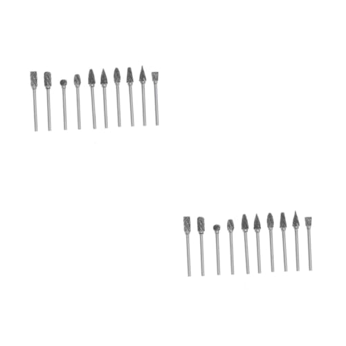 Set de 2 fresas rotativas de carburo de acero tungsteno miniatura 1
