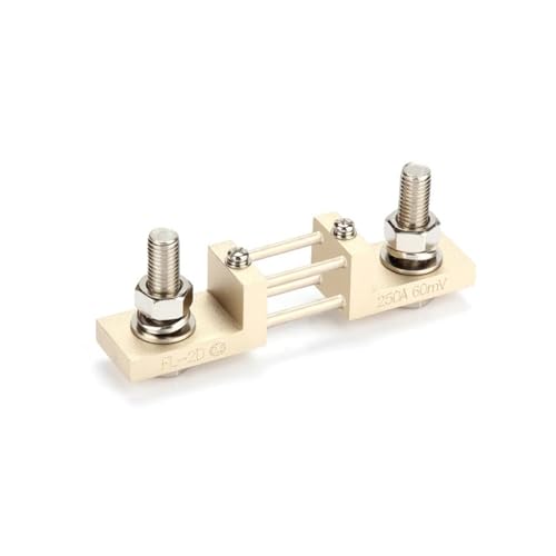 PXFOCOYD Resistor Shunts FL-2D DIN43703 Type Shunt 250A 300A 400A 500A 600A 60mV 100mV Brass DIN Copper Resistor DC Shunts for Current Measuring(400A,100mV)