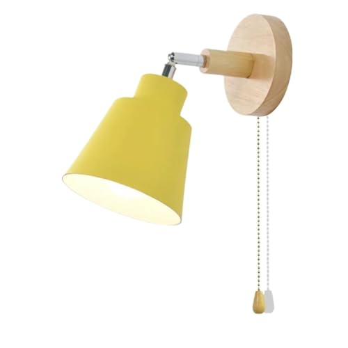 Applique de chevet macaron en bois fin des lampes encombrantes