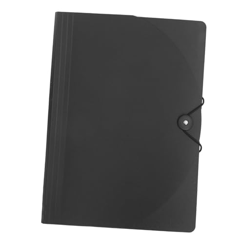 BCOATH プラスチック製拡張式風琴ファイルフォルダー 多ポケット仕切り付き 縦型書類整理 オフィス 学校用 携帯ハンドル付きレ 書類収納