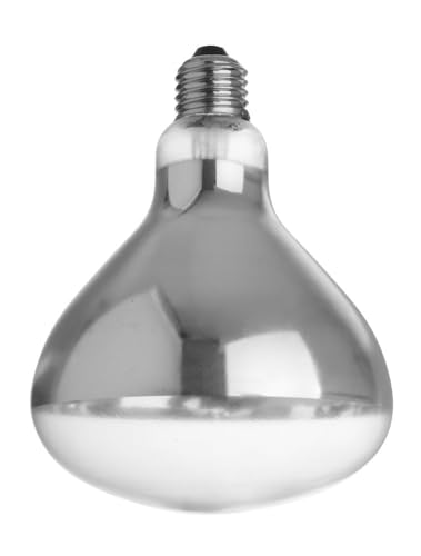 HENDI Infrarotlampe, für Wärmelampen und Wärmebrücken, zum Warmhalten von Speisen, Bruchsicher, E27 Fassung, helles weißes Licht, Speisenwärmer, 230V/250W, ø125x(H) 170mm