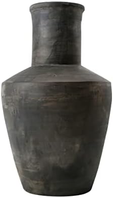 Artissance AM80641206 Earthy Gray Long Neck Pottery, 15 Inch Tall Vase (Décor)