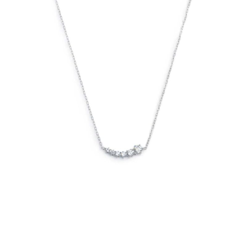 Collier pour femme Croix NADIR Marlù en acier et oxyde de zirconium éclatant de haute qualité