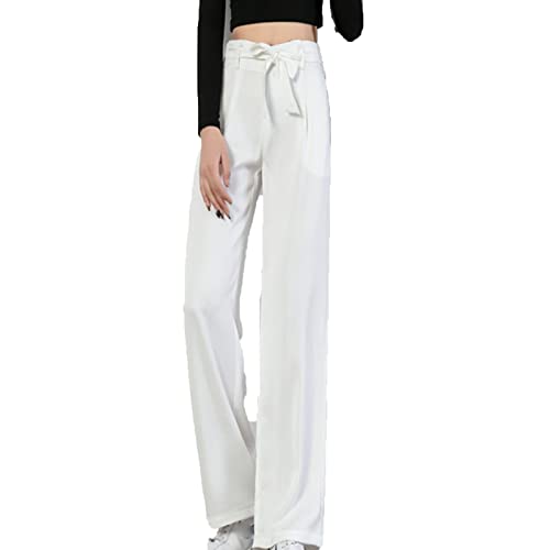 Pantalon décontracté à jambe large coupe slim pour femme active