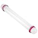 Rodillo Ajustable, Rodillo Antiadherente, Rodillo De Masa De Plástico, Rodillos de amasar Con Anillos Para Hornear, Herramienta Para Fondant 9 Pulgadas