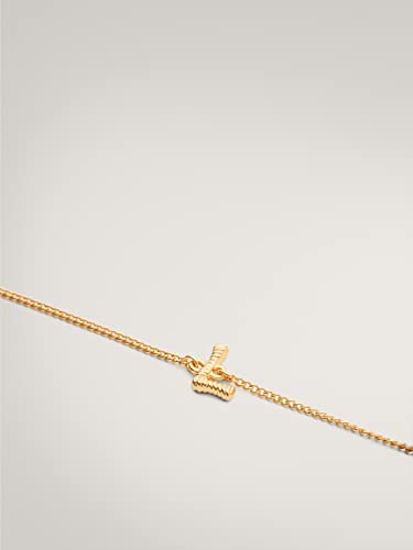 Massimo Dutti Gold-Plated Letter L Bracelet-