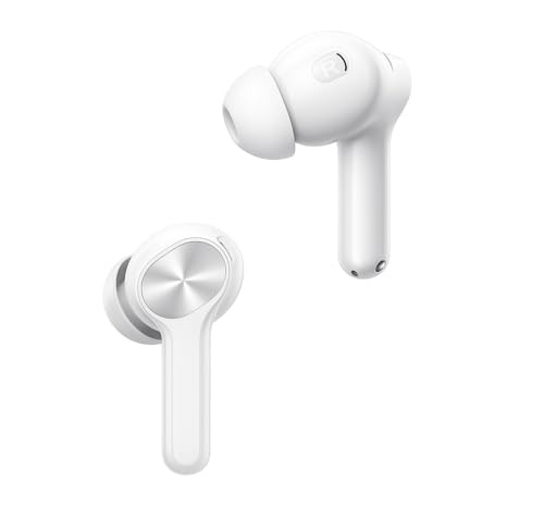 Image of Buds Compatible for OnePlus Nord True Wireless Supporting Mic 12.4mm Drivers Long Battery 38Hr Deep Bass Fast Pairing Clear Call Lightweight in-Ear