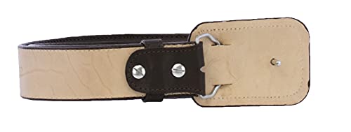 El Presidente Mens Brown Leather Western Dress Cowboy Belt Rodeo Buckle3