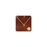 Astravia Birthstone Gold Necklace for Women Girls 18K Gold Plated Four Leaf Clover Pendant Necklace with CZ Sapphire, Non-Tarnish Dainty Gold Choker Jewellery Birthday Gift for Women