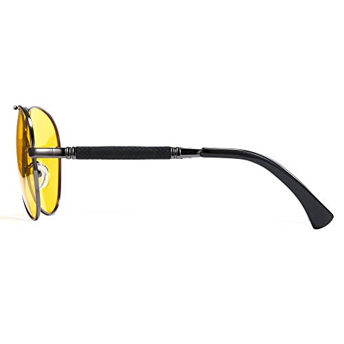 Cyxus Sunglasses For Men Women Aviator Classic Polarized Uv Protection Metal Shades For Driving #TOP1