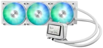 Resim ASUS MAX GAMING LC360 ARGB LCD WHITE - AIO SIVI SOGUTUCU 2.4” IPS EKRAN ARGB FAN + AURA LED BEYAZ 6 YIL GARANTİ | Soğutucu, önceden kurulmuş üç adet ARGB fan ve Aura Sync aydınlatma, 2,4 inç IPS LCD ekran 