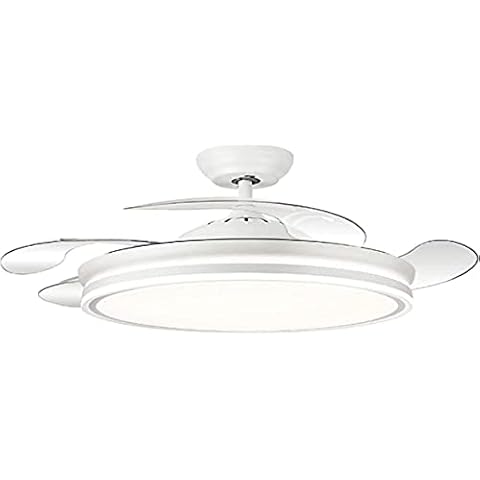 FABRILAMP Ventilador de techo con luz LED y control remoto Cover