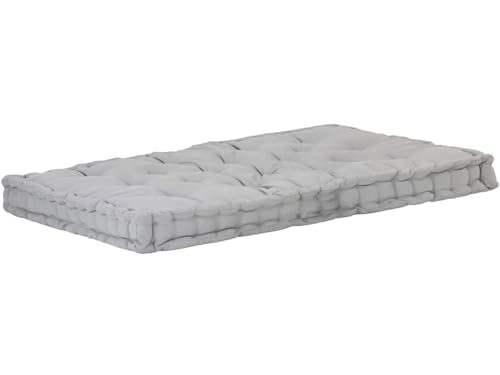 Image of ATOOTFUSION Cotton Box Mattress, 5-Inch Thick, Soft Foldable Floor Mattress Medium Firm, Single Bed Size 72x30X5 Inches (Grey)