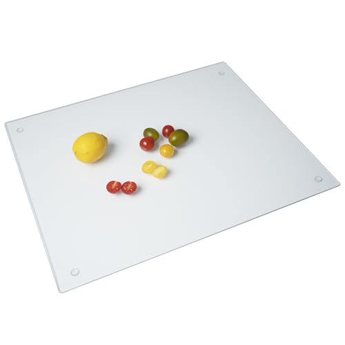 Tabla de cortar de vidrio templado rectangular 16x20 pulgadas miniatura 1