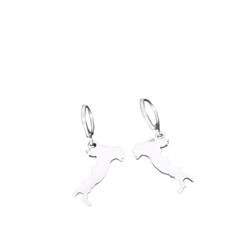 Pendentifs de ville sur boucles d'oreilles cerceaux pour vos voyages